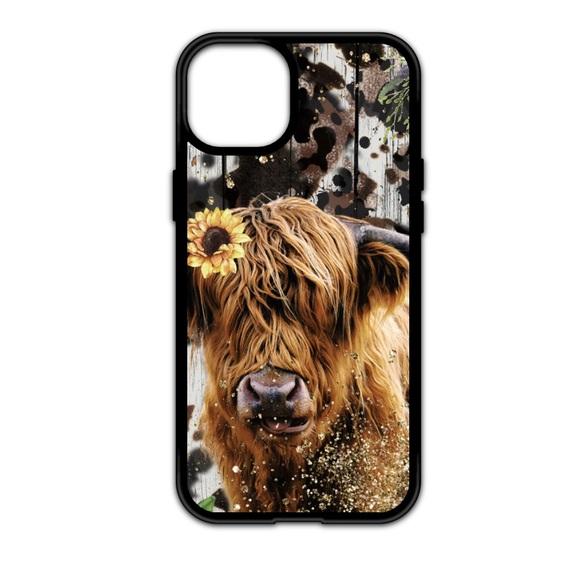 New Phone Case for iPhone 13 Pro Highland Cow Leopard Print Phone ca… - Picture 3 of 5